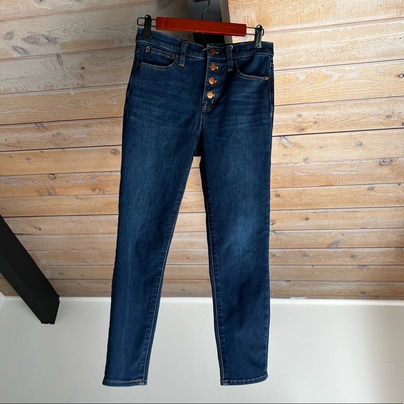 Madewell High Rise Button-Front Crop Jeans - Picture 2 of 5